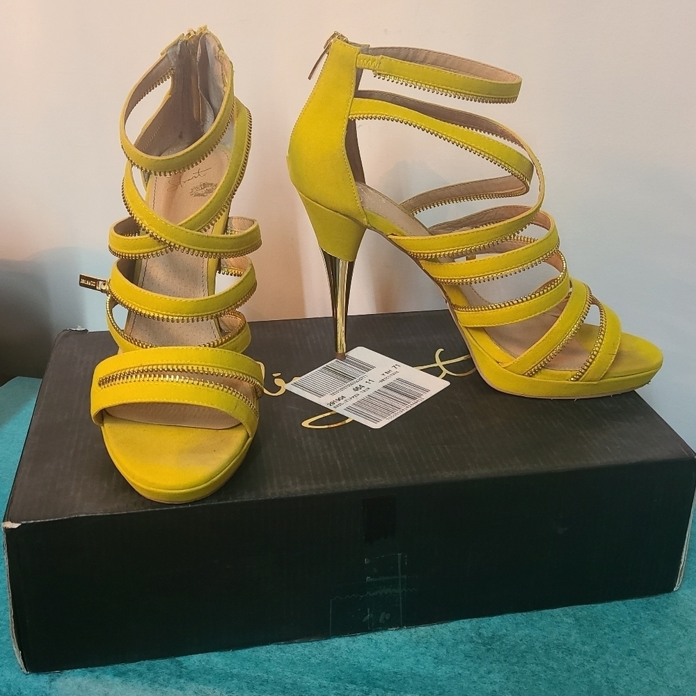 Colin Stewart leather Zipper Embellished Heels